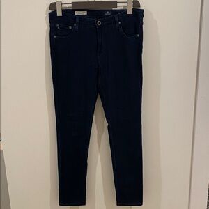 AG Adriano Goldschmied Women's Dark Blue The Legging Ankle Skinny Jeans